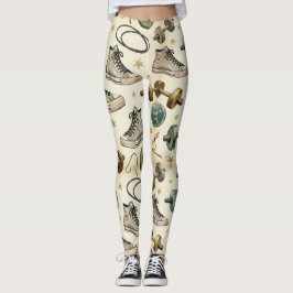 Leggings Fitness Dumbbells Saltos Ropes Patrones