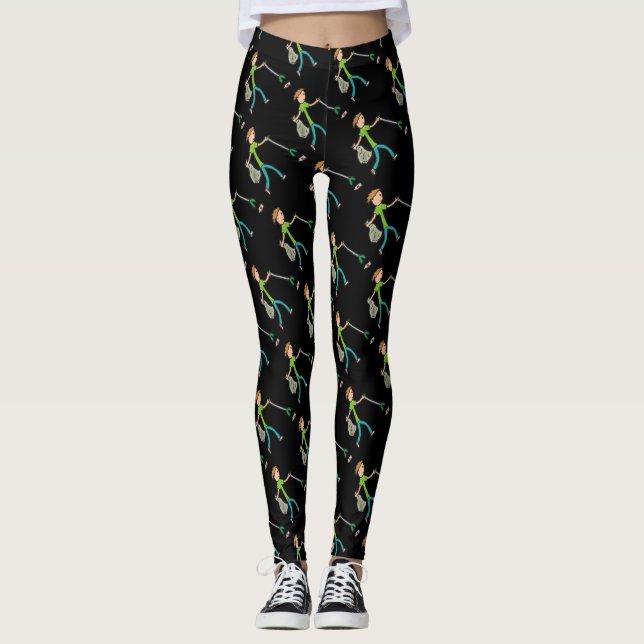 Leggings Flagelación y recogida de basura (Anverso)
