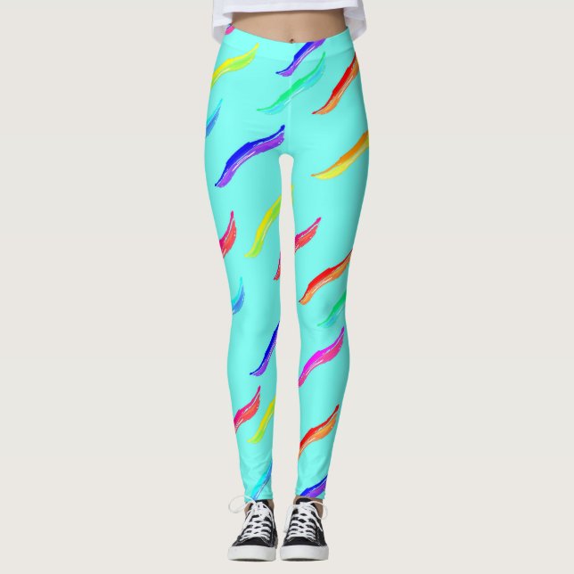 Leggings Flagrantes azules de color (Anverso)