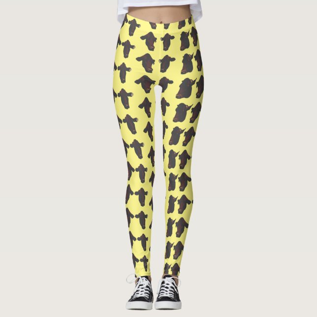 Leggings Flagrantes vacas cabeza piernas (Anverso)