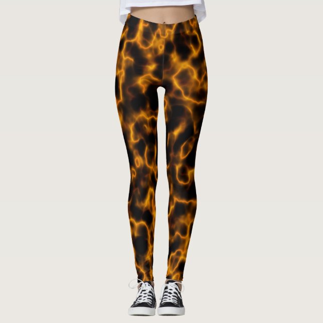 Leggings Flames de piernas de plasma (Anverso)