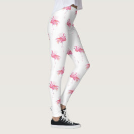 Leggings Flamingo de color rosa rosado giratorio