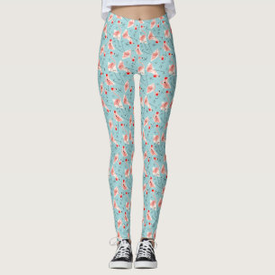 Leggings Flamingo Santas Blue Multi-leggings