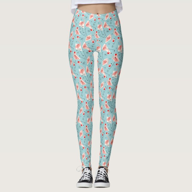 Leggings Flamingo Santas Blue Multi-leggings (Anverso)