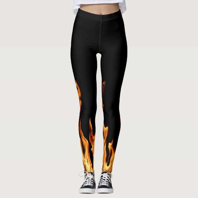 Leggings Flammen – Flamme – Flame – Flames – Feuer – Fire L (Anverso)