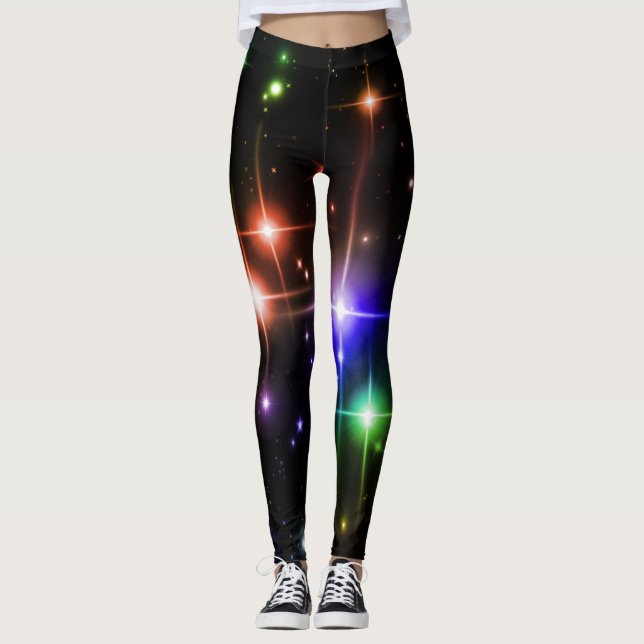 Leggings Flashy brillante Purpurina colorido estrena yoga n (Anverso)