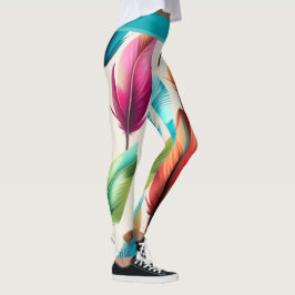 Leggings Flashy Feathers