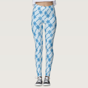 Leggings Flauta de nieve azul