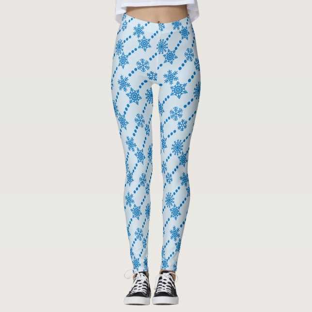 Leggings Flauta de nieve azul (Anverso)