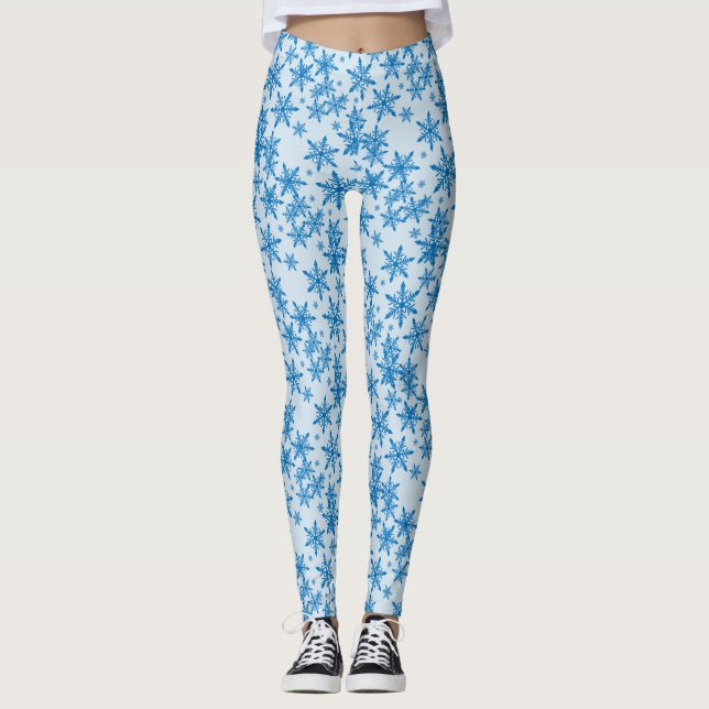 Leggings Flauta de nieve azul (Anverso)
