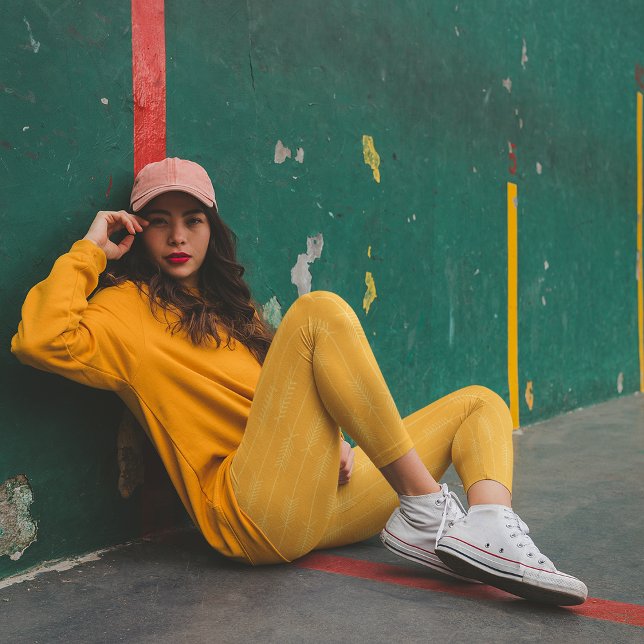 Leggings Flechas de Amor Amarillo (Subido por el creador)