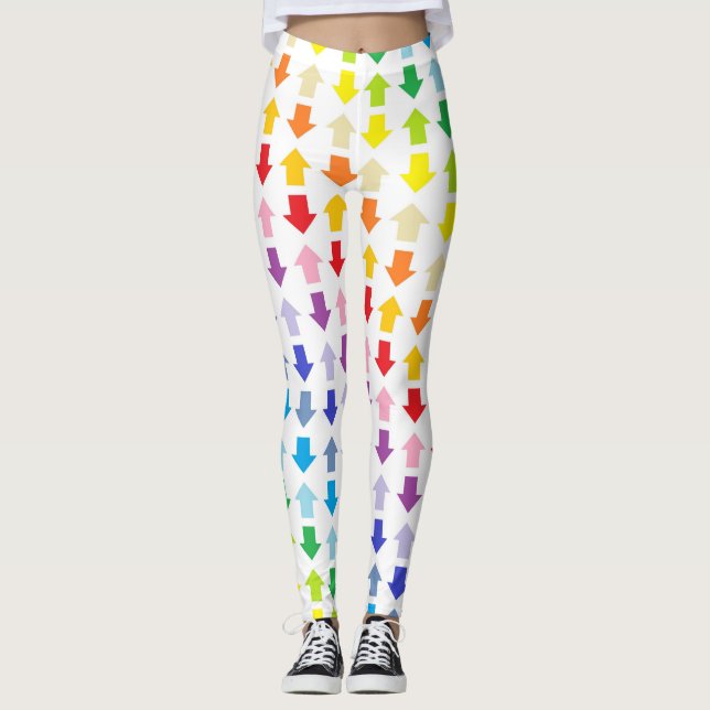Leggings Flechas más amplias del arco iris del espectro (Anverso)
