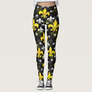 Leggings Fleur Blanco Amarillo De Lis
