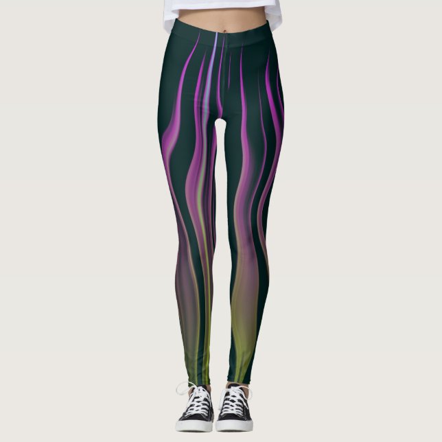Leggings Fllames las piernas de las mujeres (Anverso)