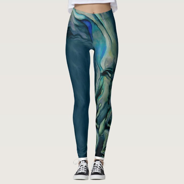Leggings "Flor" 7, polainas (Anverso)