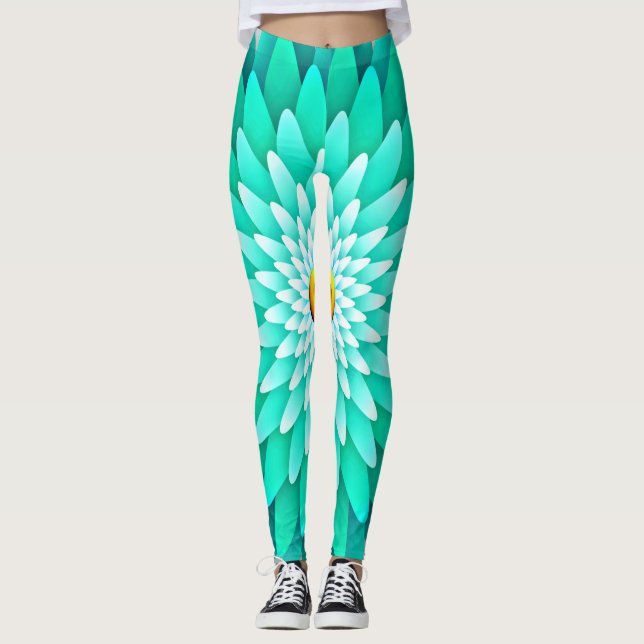 Leggings Flor azul (Anverso)