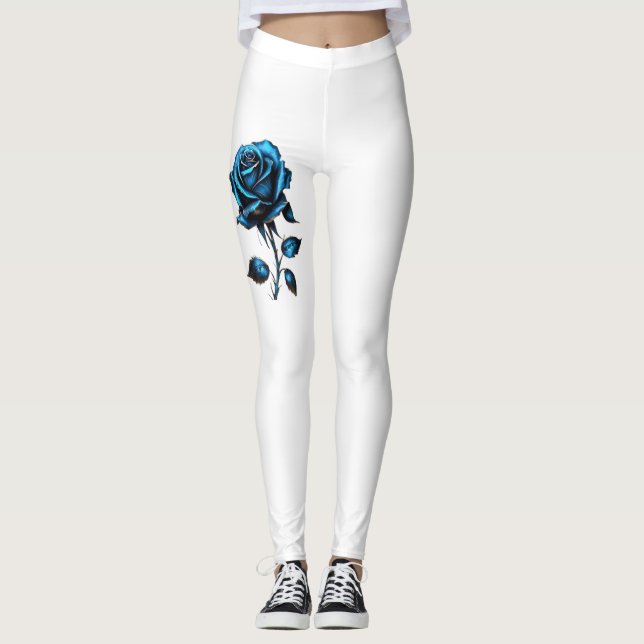 Leggings flor azul (Anverso)