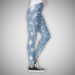 Leggings Flor azul turbia, correa de poder<br><div class="desc">Hermosas leggings en tonos azul turbio con estampado de flor Power y adornos florales. Consígalo para sus sesiones de yoga o únela durante los deportes. ¡También podrías hacer un buen regalo para una amiga por su cumpleaños!</div>