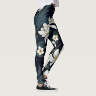 Leggings Flor blanca