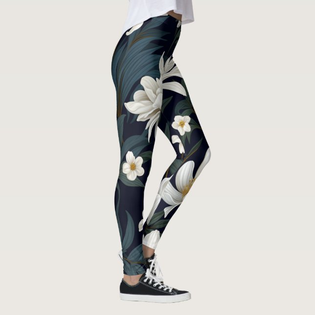 Leggings Flor blanca (Derecha)