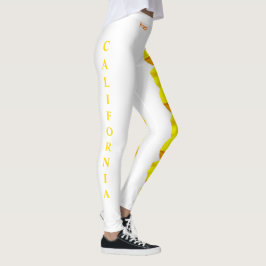 Leggings Flor blanca del estado de California