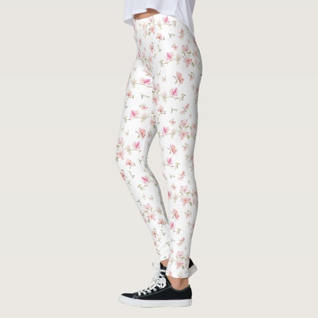 Leggings Flor de agua rosa suave (Izquierda)