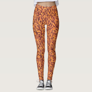 Leggings Flor De Arena Agua Pepper Flores Silvestres Arte F