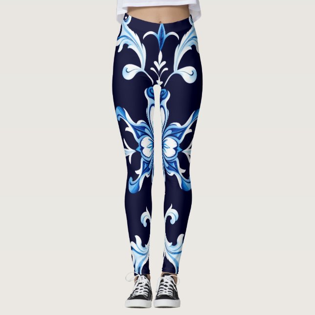 leggings flor de azur (Anverso)