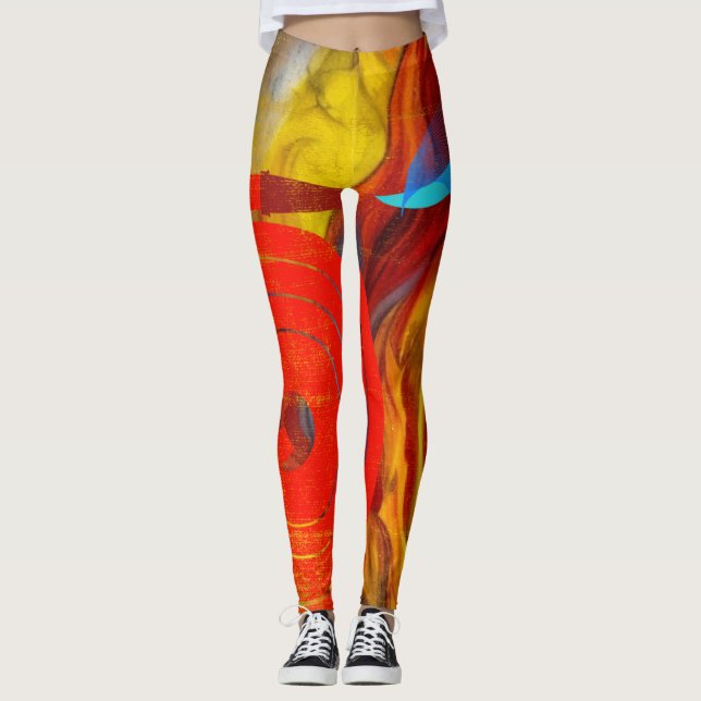 Leggings Flor de bomberos (Anverso)