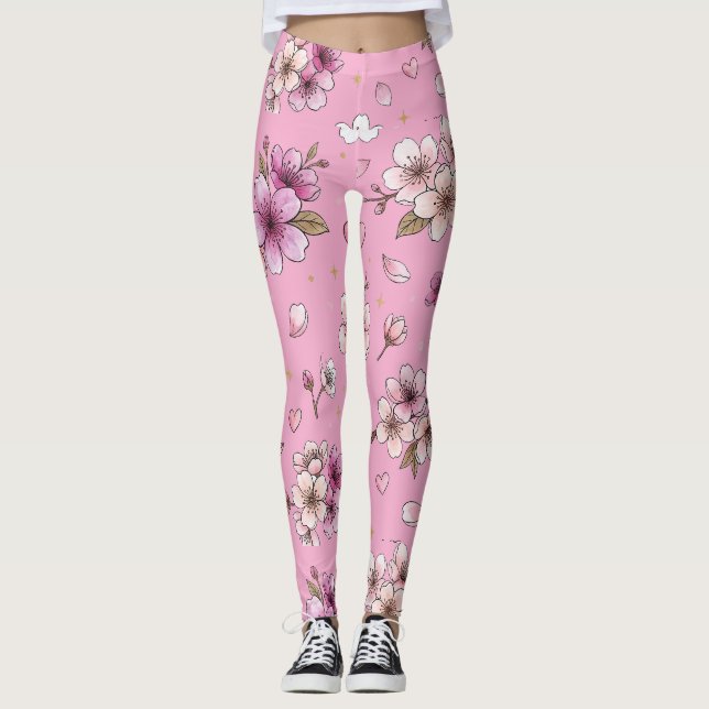 Leggings Flor de cerezo (Anverso)