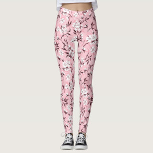 Leggings Flor de cerezo blanco