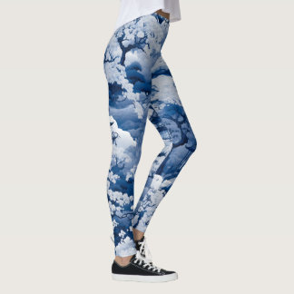 Leggings Flor de cerezo con luz de luna