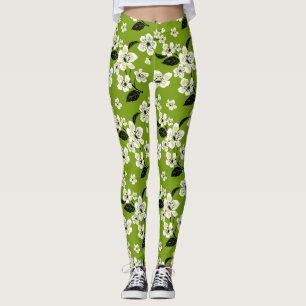 LEGGINGS FLOR DE CEREZO - SAKURA (MATCHA)