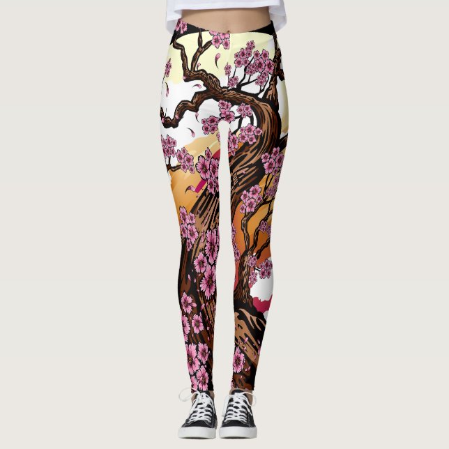 Leggings Flor de cerezo salvaje (Anverso)
