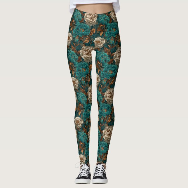 Leggings Flor de Clavel Fitness Moda Clavel Brillo (Anverso)