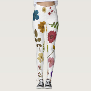 Leggings Flor de flores de vintage de sangre inmadura