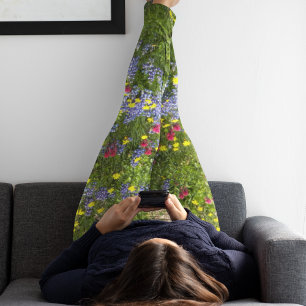 Leggings Flor de flores silvestres coloridas
