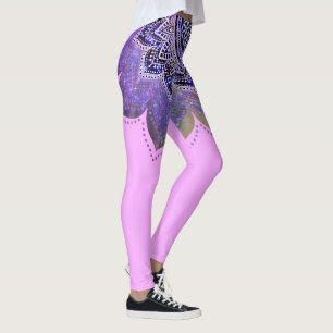 Leggings Flor De La Vida - Galaxia Espacial Estilo Vintage