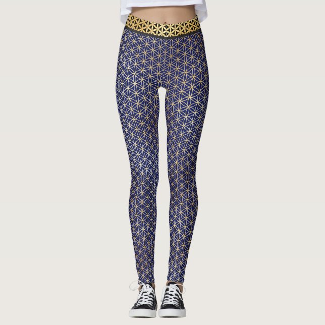 Leggings Flor de la vida Ir (Anverso)