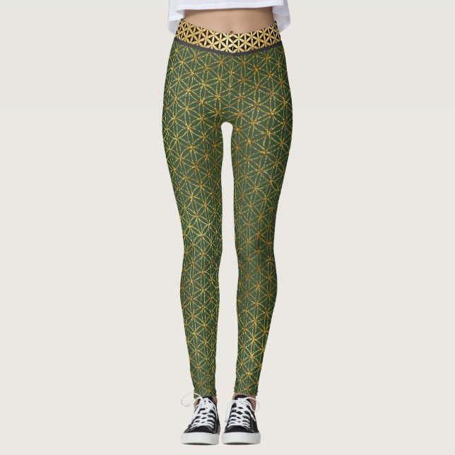 Leggings Flor de la vida Ir (Anverso)