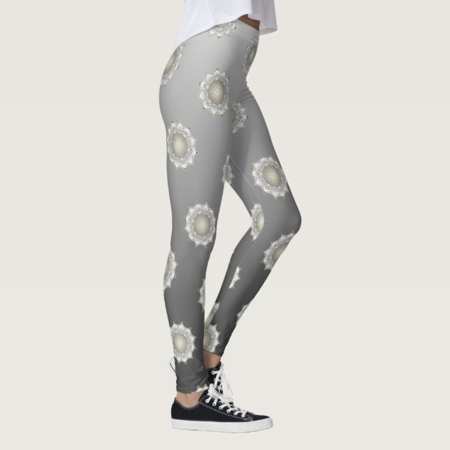 Leggings Flor de la Vida - Mandala Floral 1 (Derecha)