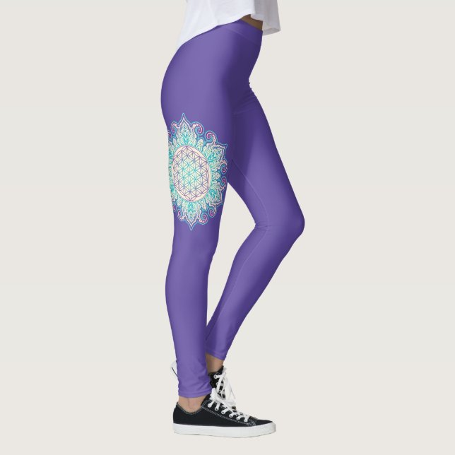 Leggings Flor de la Vida - Mandala Indio 2 (Derecha)