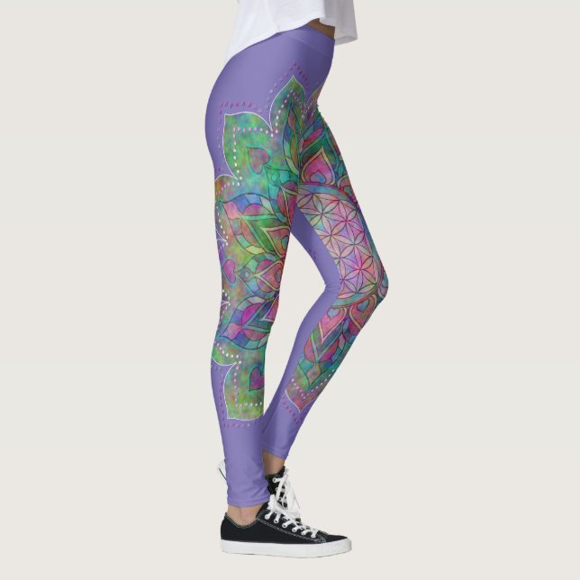 Leggings Flor de la Vida - Mandala Indio 7c (Derecha)