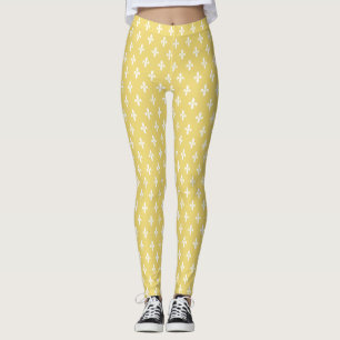 Leggings Flor de lis de color de ante del Victorian