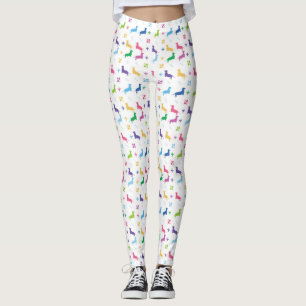 Leggings Flor de lis y Dachshunds