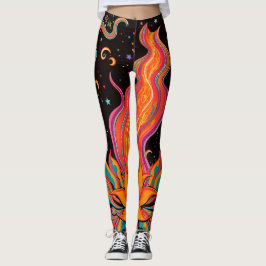 Leggings Flor de llama zen