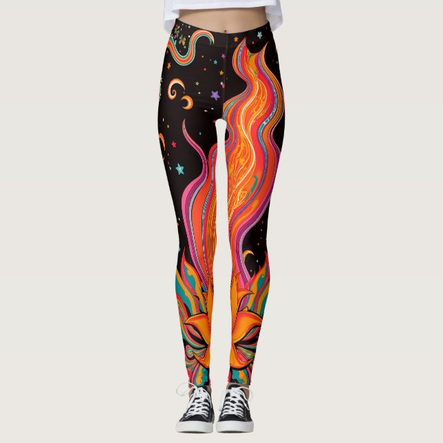 Leggings Flor de llama zen (Anverso)