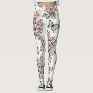 Leggings Flor de Mariposa Elegante (1)