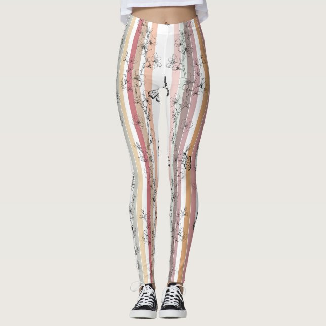 Leggings Flor de Mariposa Elegante (10) (Anverso)