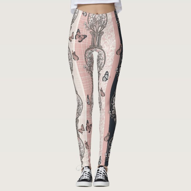 Leggings Flor de Mariposa Elegante (5) (Anverso)